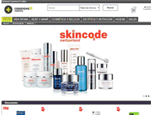 Tablet Screenshot of farmaciacasanova91online.com
